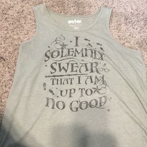 Mint green Harry Potter tank top